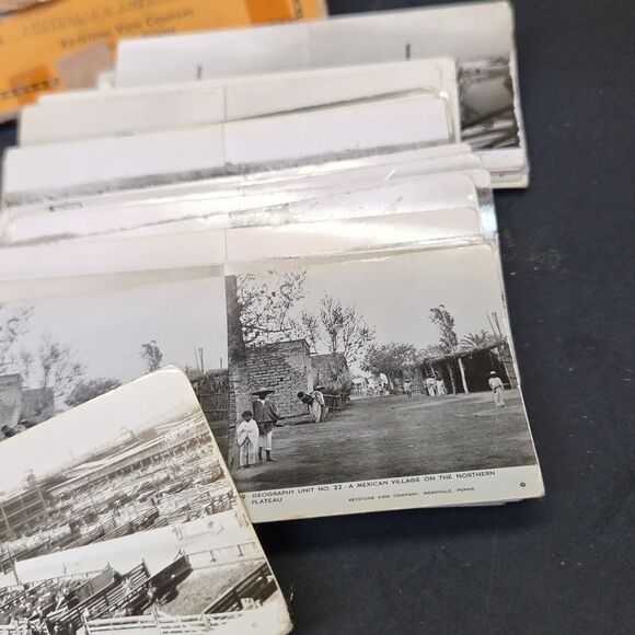 Vtg 1930s Stereoview KEYSTONE Junior Stereograph , 100+ Photo Cards WBox (Set1 - Picture 4 of 16